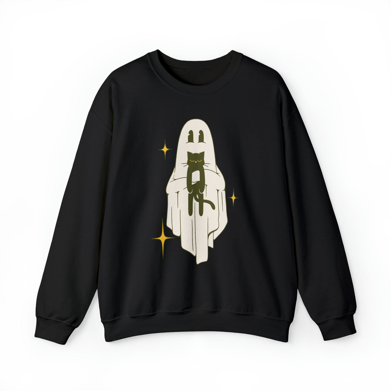 Ghost Black Cat Sweatshirt