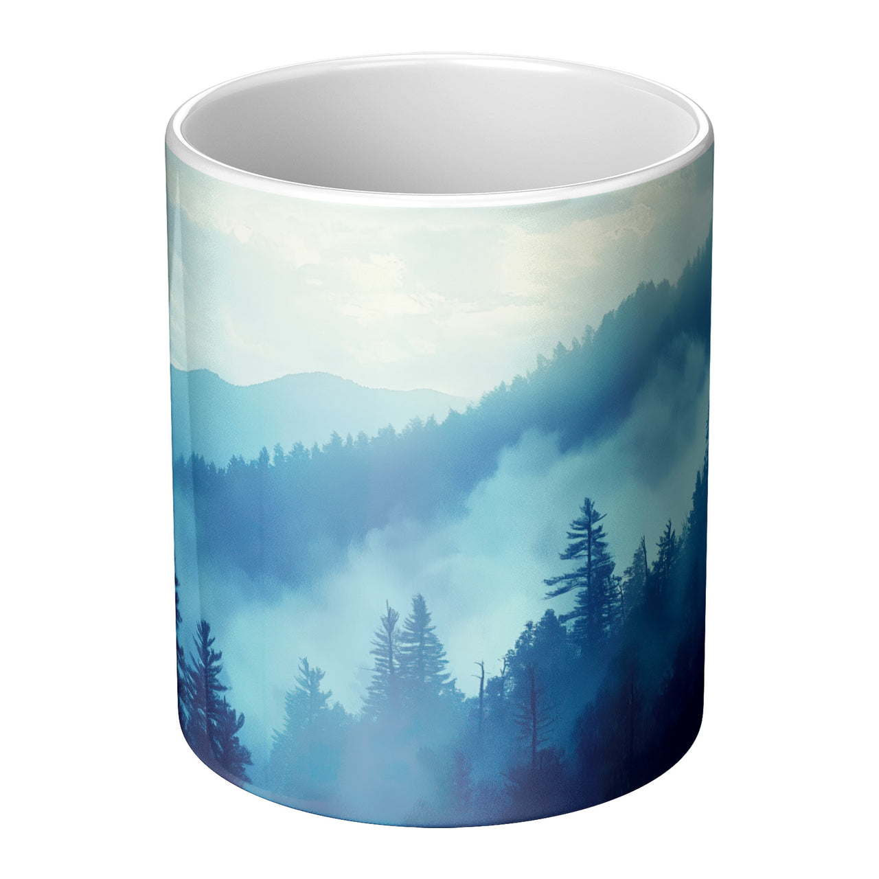 Smoky Mountains Magic Mug - 11oz Heat Sensitive Color Changing Coffee Mug with Mountain Design | Perfect Nature Souvenir Gift