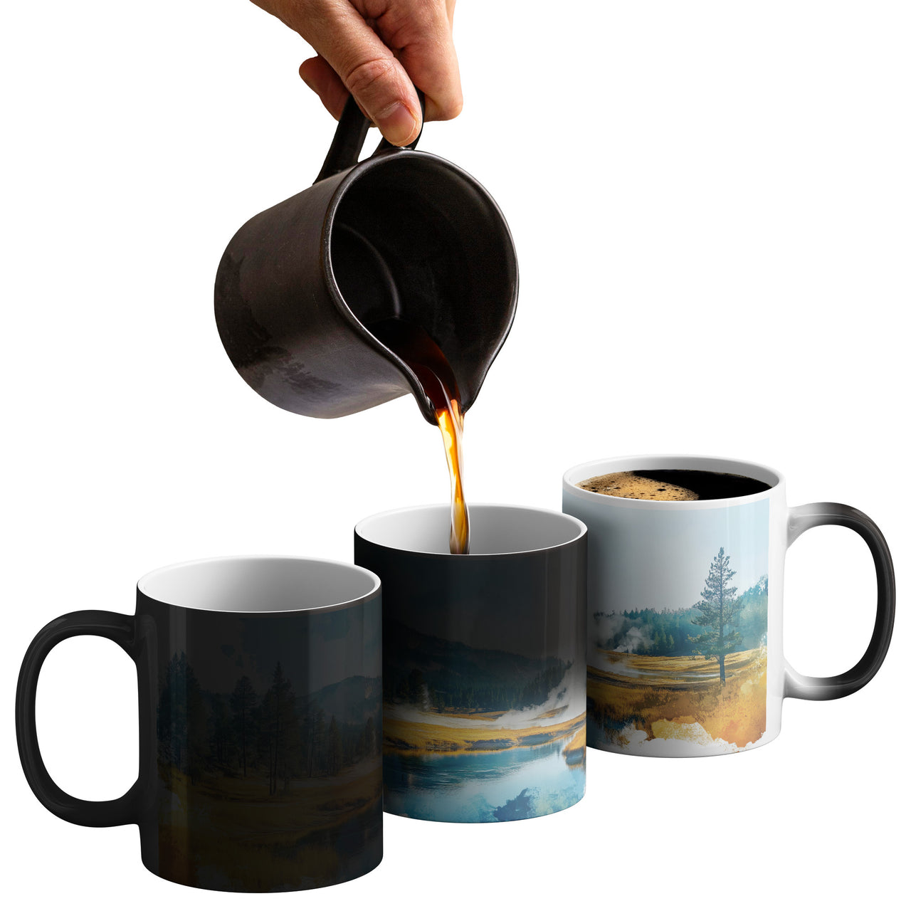 Yellowstone National Park Souvenir Mug | Color Changing Heat Sensitive Thermal Mug | Perfect Yellowstone Gift