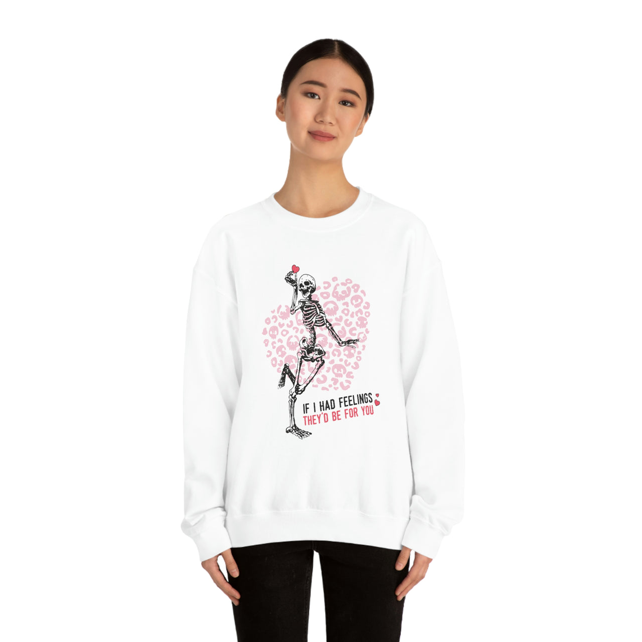 Skeleton Valentine's Day Sweatshirt, Valentine Sweater, Skull Sweatshirt, Funny Valentines Day Sweatshirt, Fun Valentine Sweatshirt