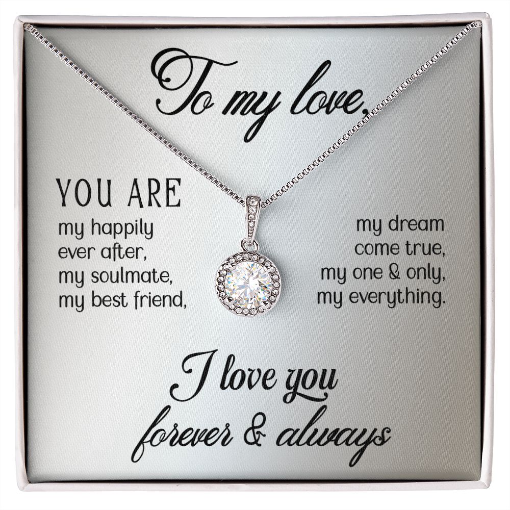 Necklace for Wife, Girlfriend, Fiance, Soulmate - You Are My Everything