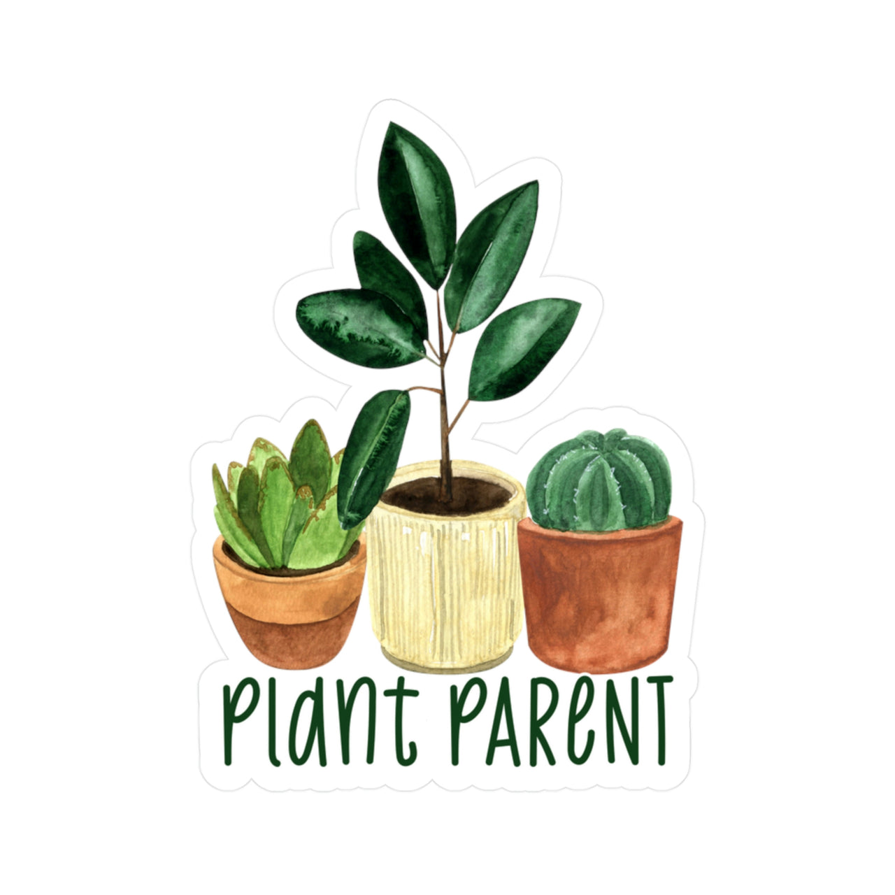 Plant Parent Sticker, Plant Mom, Plant Dad Plants Sticker