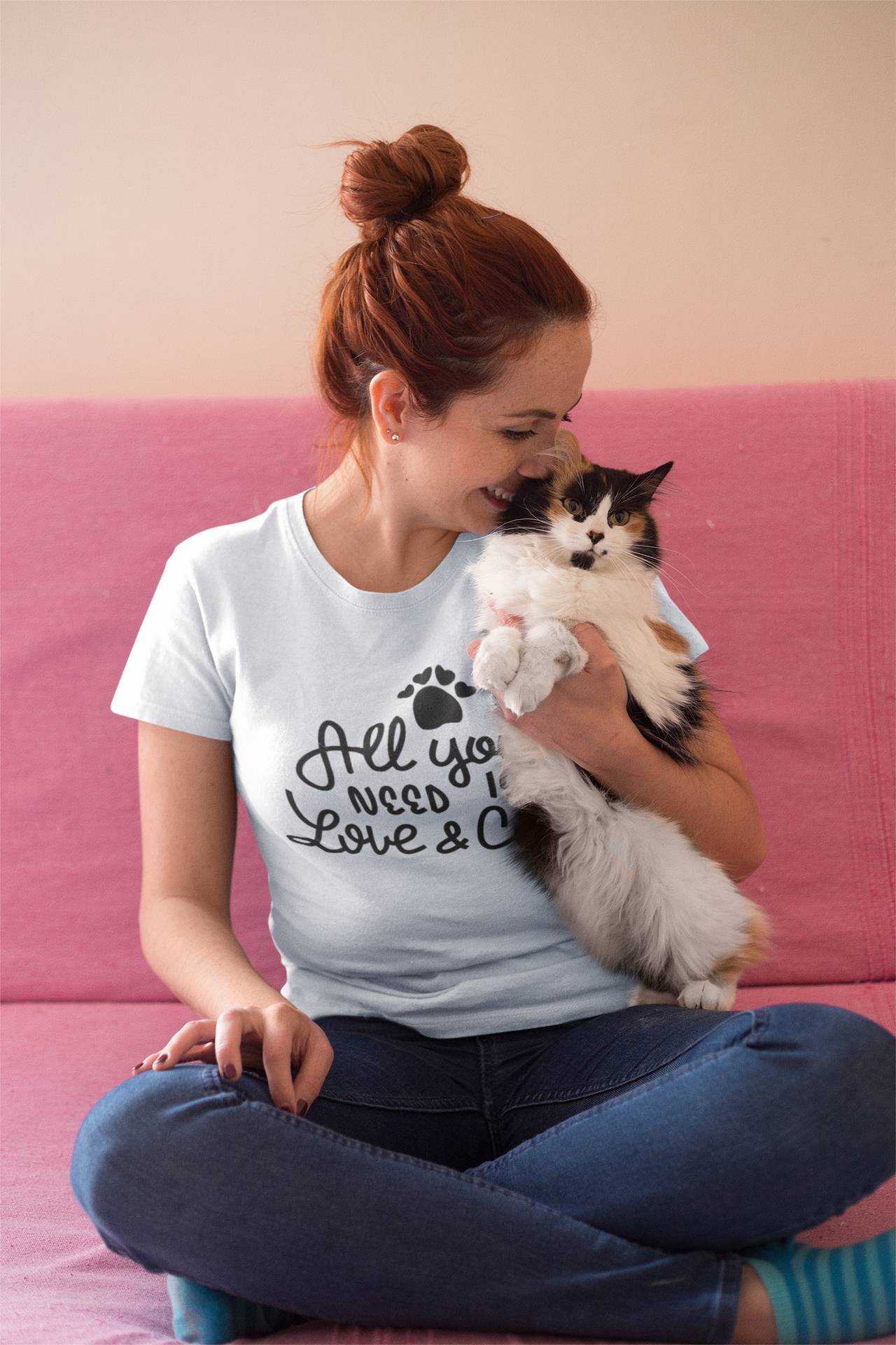 All You Need is Love and a Cat T-Shirt
