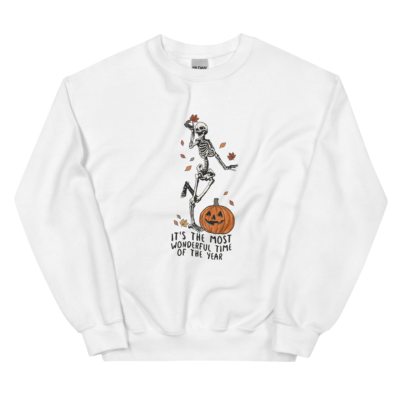 Fall Dancing Skeleton Sweatshirt, Most Wonderful Time of the Year