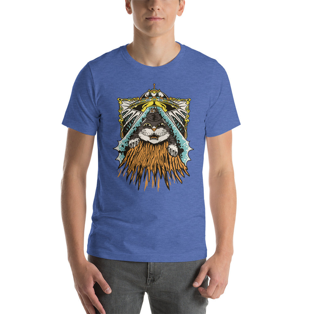 Alien Abduction Cat T-Shirt