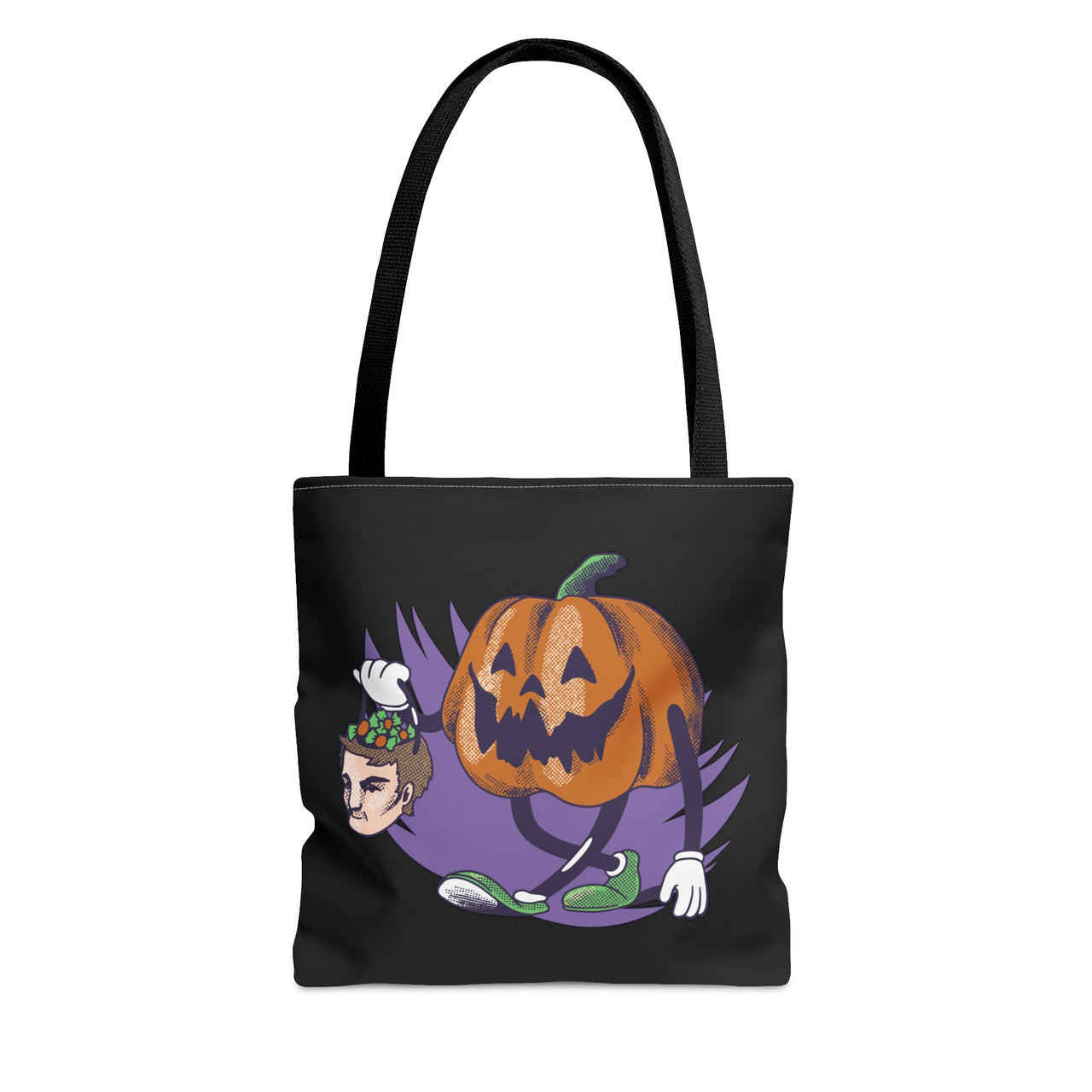 Funny Halloween Bag, Trick or Treat Bag, Jack-oLantern Trick-or-Treating Halloween Tote, Halloween Gift Bag