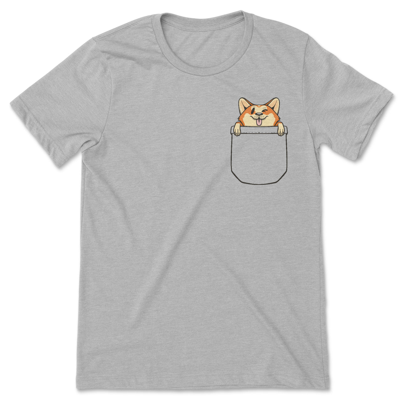 Corgi in a Pocket T-Shirt