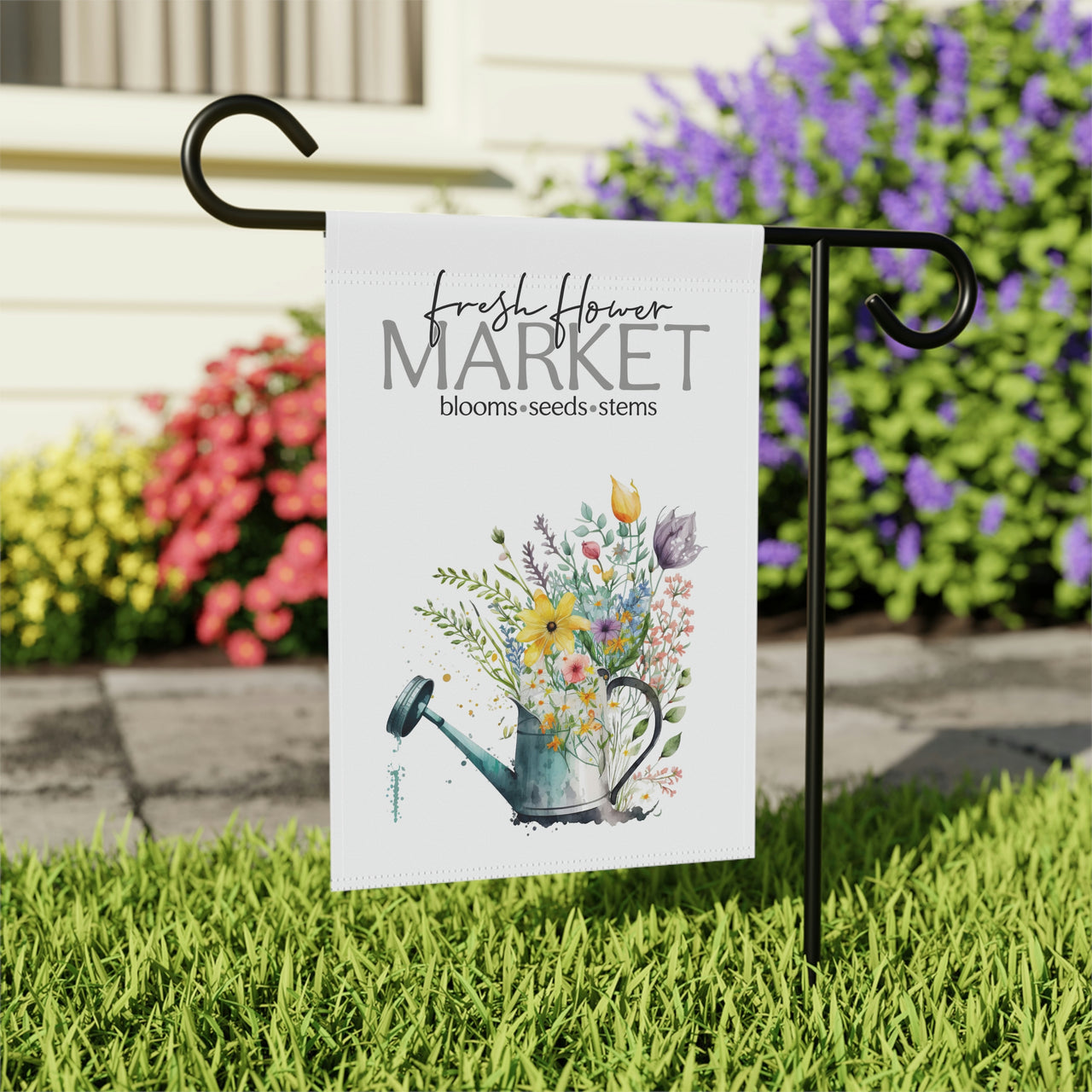 Fresh Flower Market Garden Flag