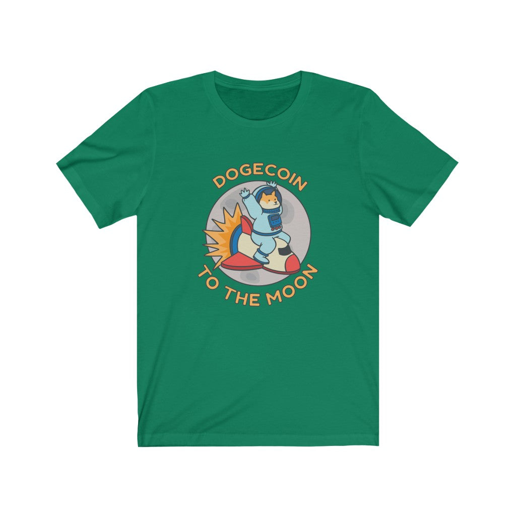 Dogecoin to the Moon Astronaut Crypto T-Shirt - Cryptocurrency Doge Tee Shirt