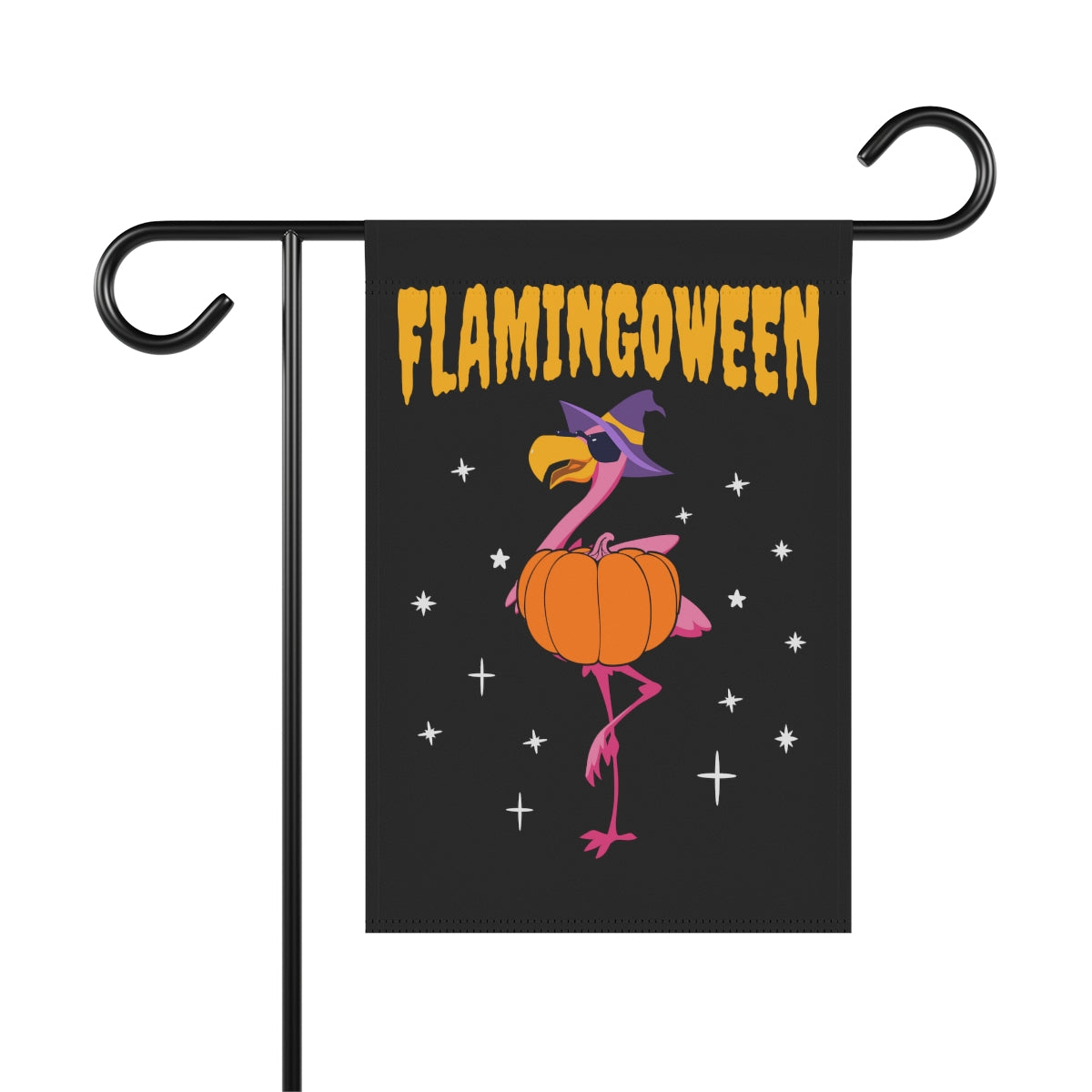 Flamingoween Flamingo Halloween Garden Flag