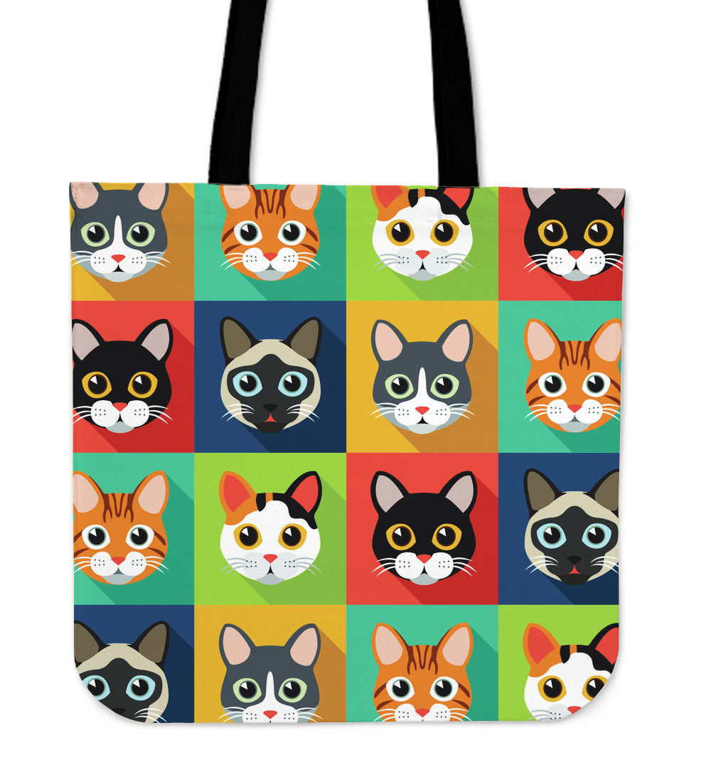 Cat Pattern Tote