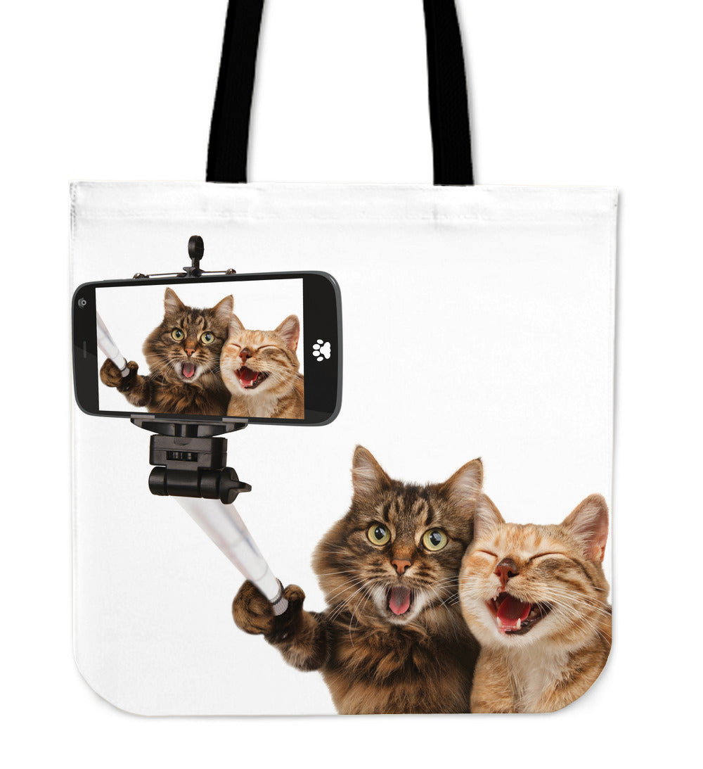 Cat Selfie Tote Bag