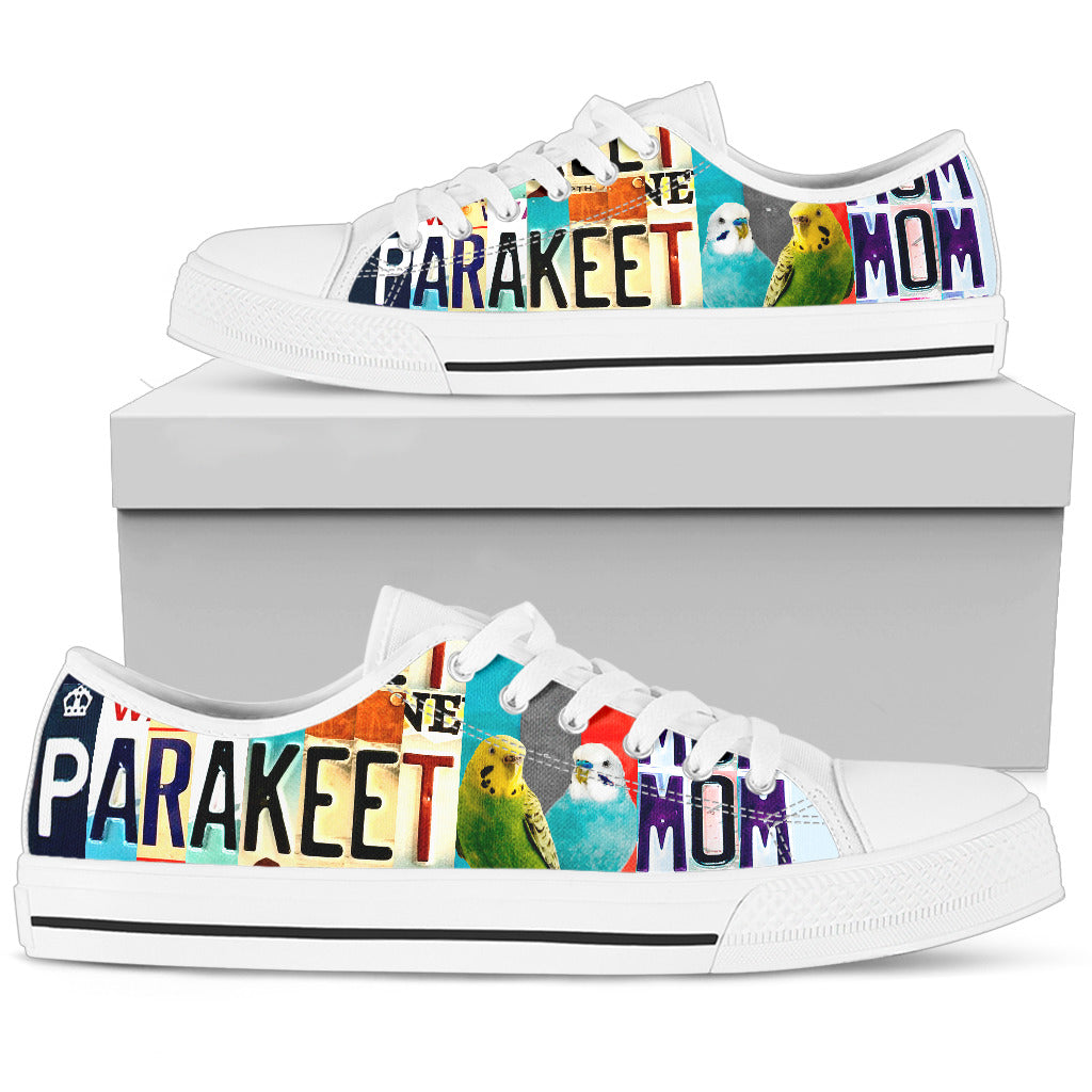 Women's Low Top Canvas Shoes For Parakeet Mom
