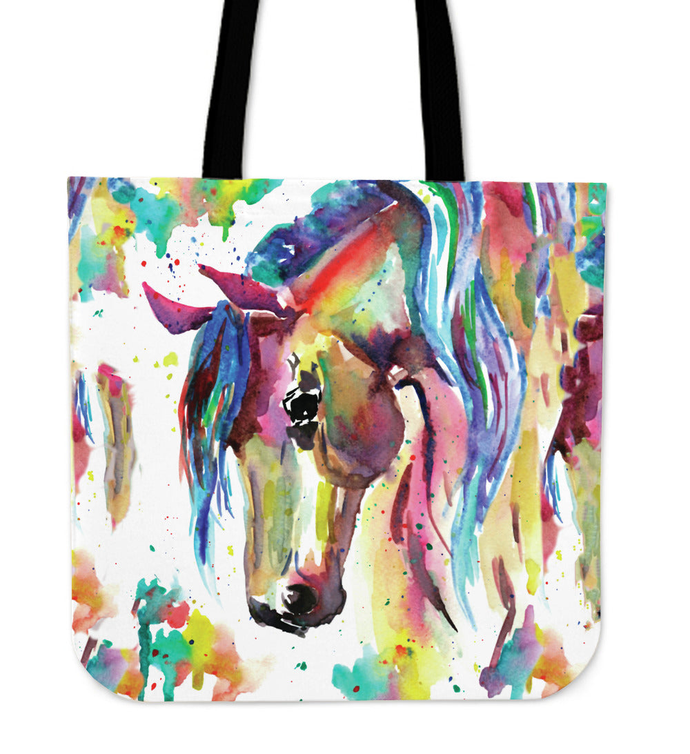 Watercolor Horse Tote Bag