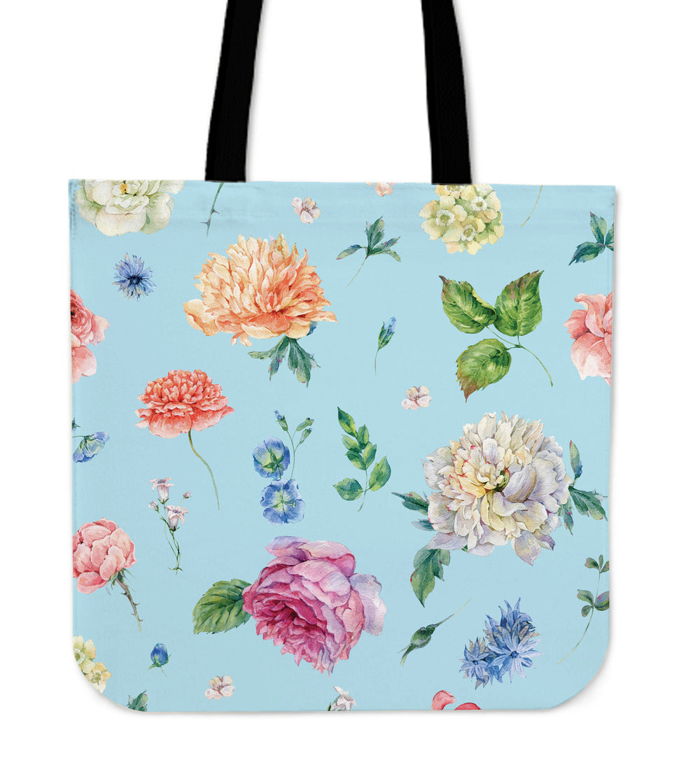 Blue Flower Tote Bag