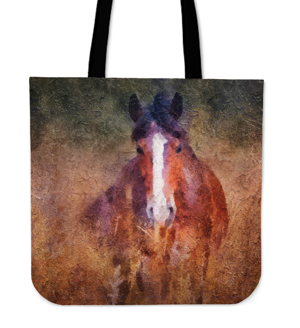 Brown Horse Cloth Tote Bag