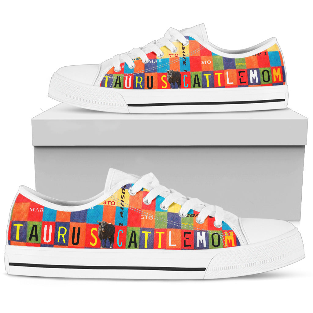 Women's Low Top Canvas Shoes For Taurus cattle Mom