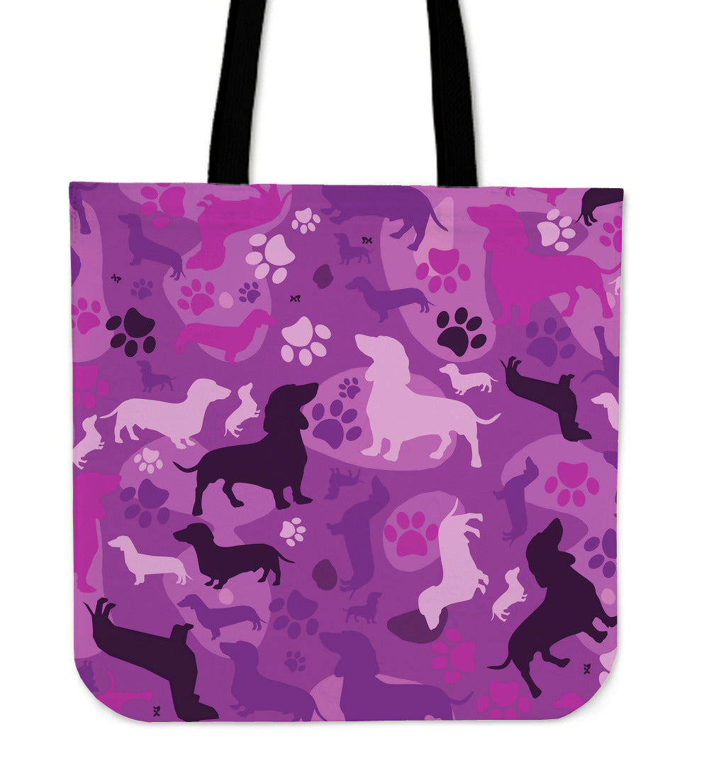 Dachshund Pink Camo Tote Bag for Lovers of Dachshunds