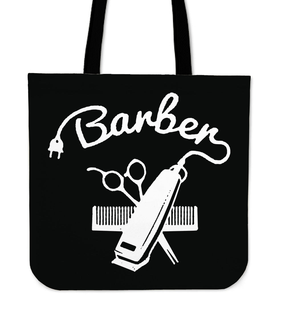 BARBER COMB PULL TOTE BAGS