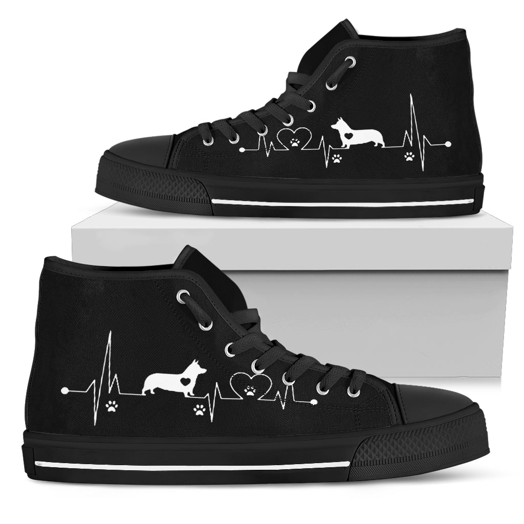 Heartbeat Dog Corgi Women's High Top
