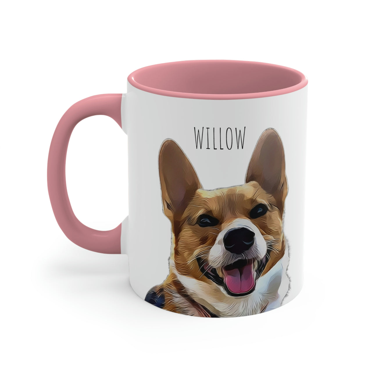 Custom Photo and Personalized Name Dog Corgi Coffee Mug