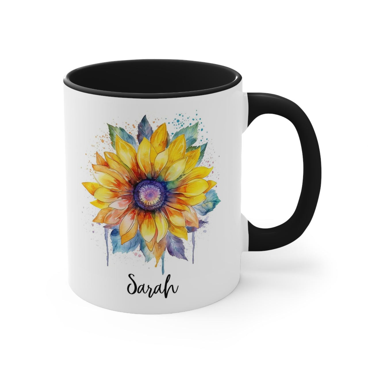 Personalized Sunflower Coffee Mug
