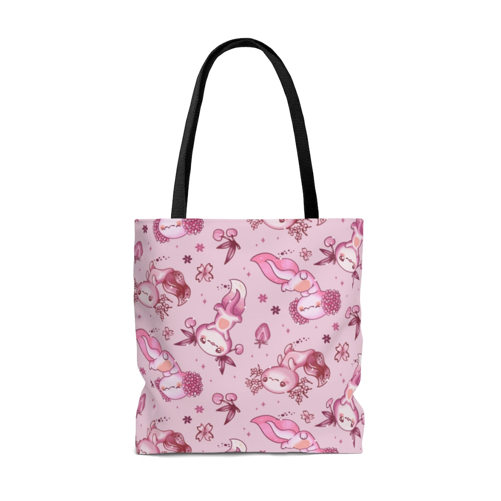 Axolotl Kawaii Tote Bag