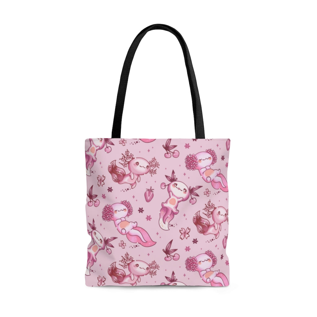 Axolotl Kawaii Tote Bag