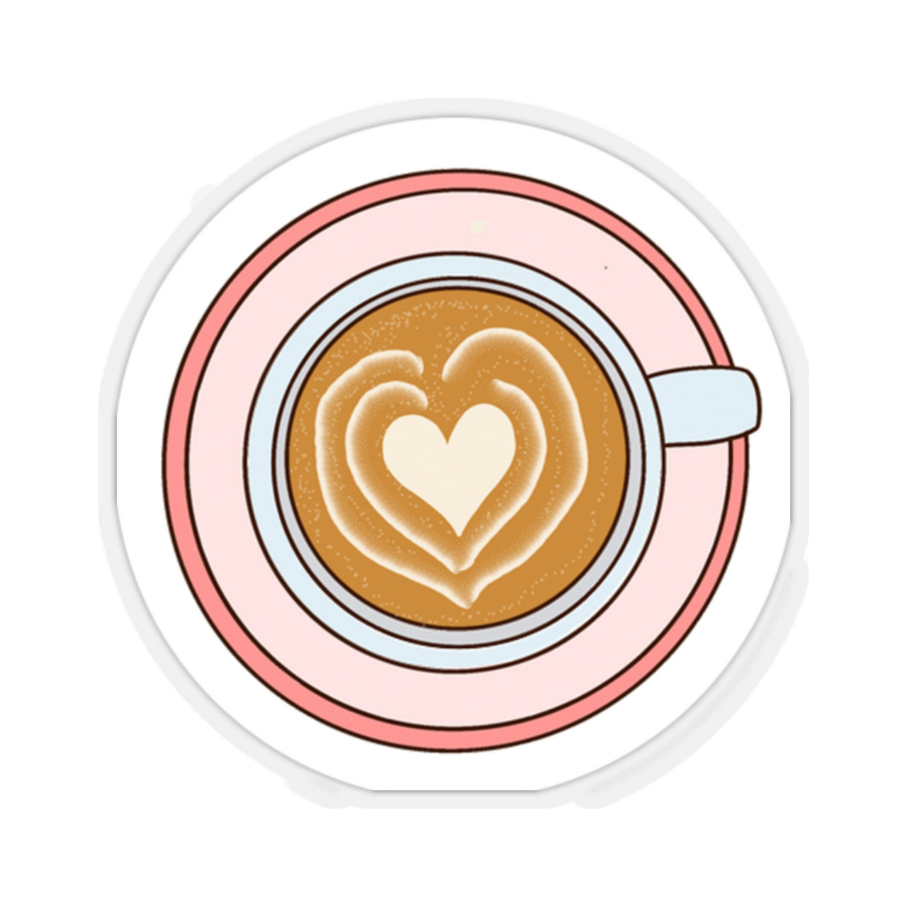 Latte Coffee Sticker