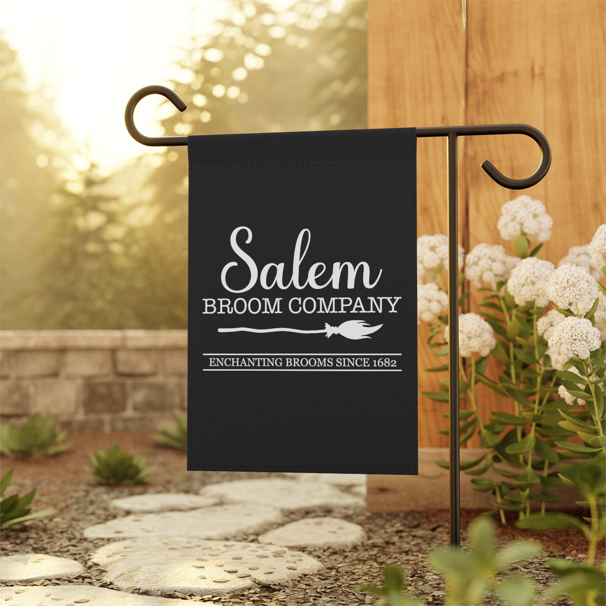 Salem Broom Co Enchanting Brooms Garden Flag
