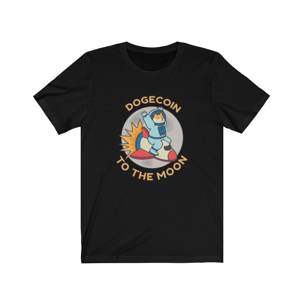 Dogecoin to the Moon Astronaut Crypto T-Shirt - Cryptocurrency Doge Tee Shirt