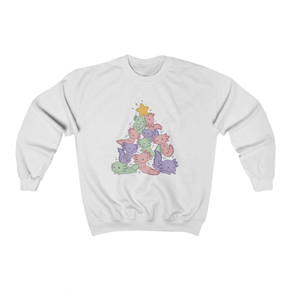 Axolotl Christmas Tree Sweatshirt