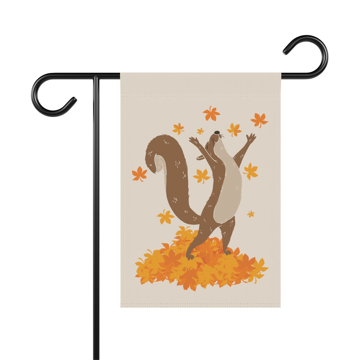 Squirrel Fall Garden Flag