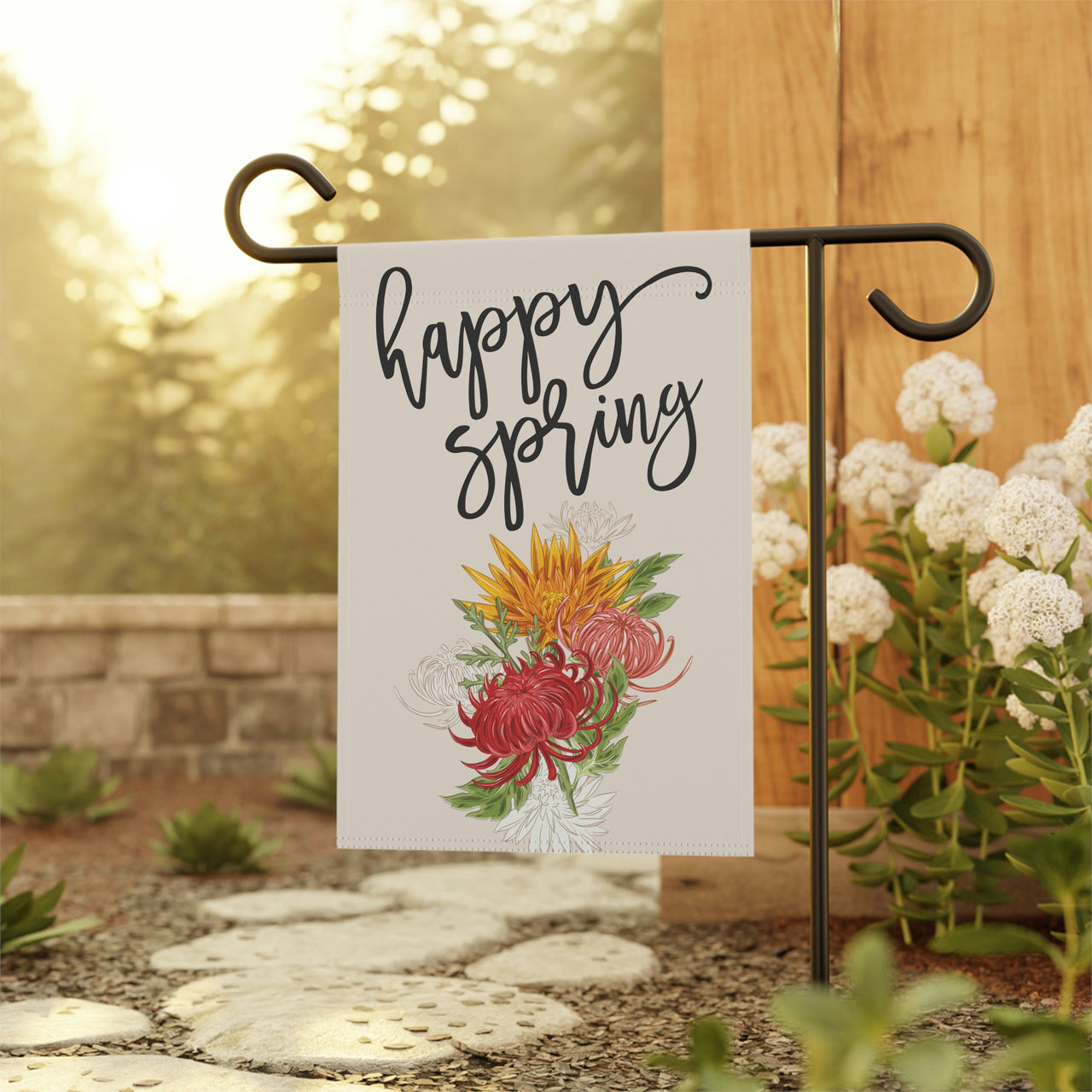 Happy Spring Garden Flag