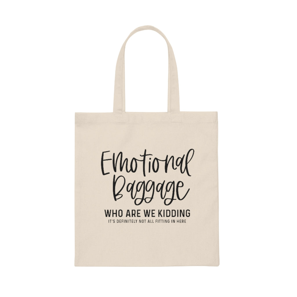Emotional Baggage Tote Bag, Funny Tote Bag