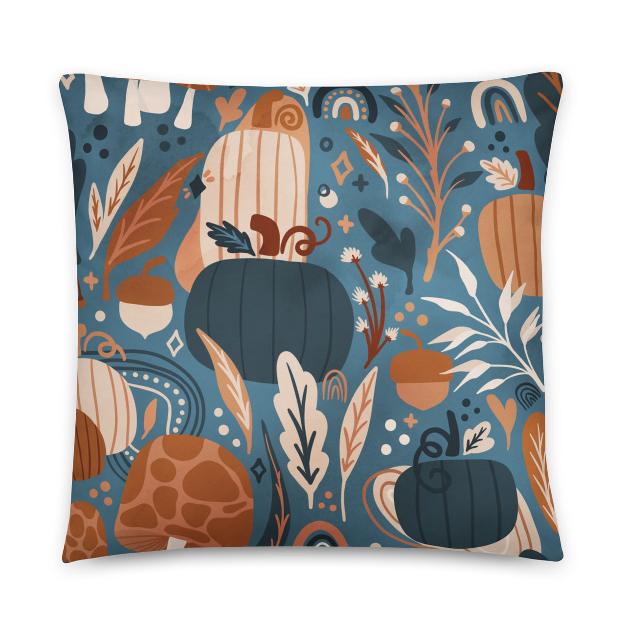 Navy Fall Pillow, Autumn Pillow