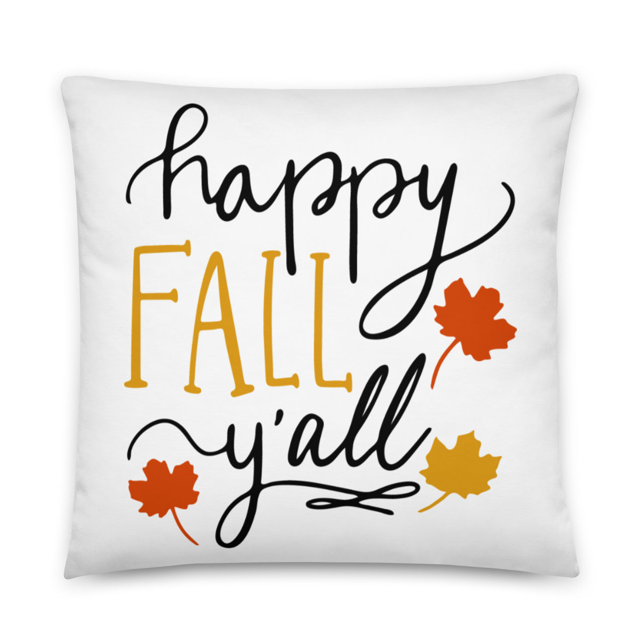 Happy Fall Y'all Pillow