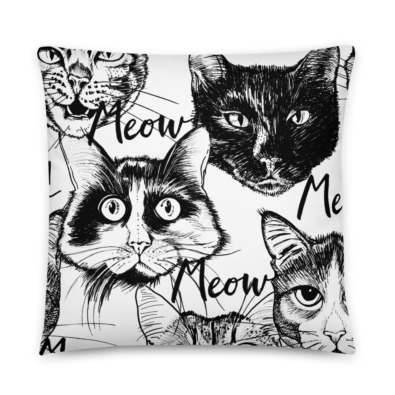 Meow Cats Pillow