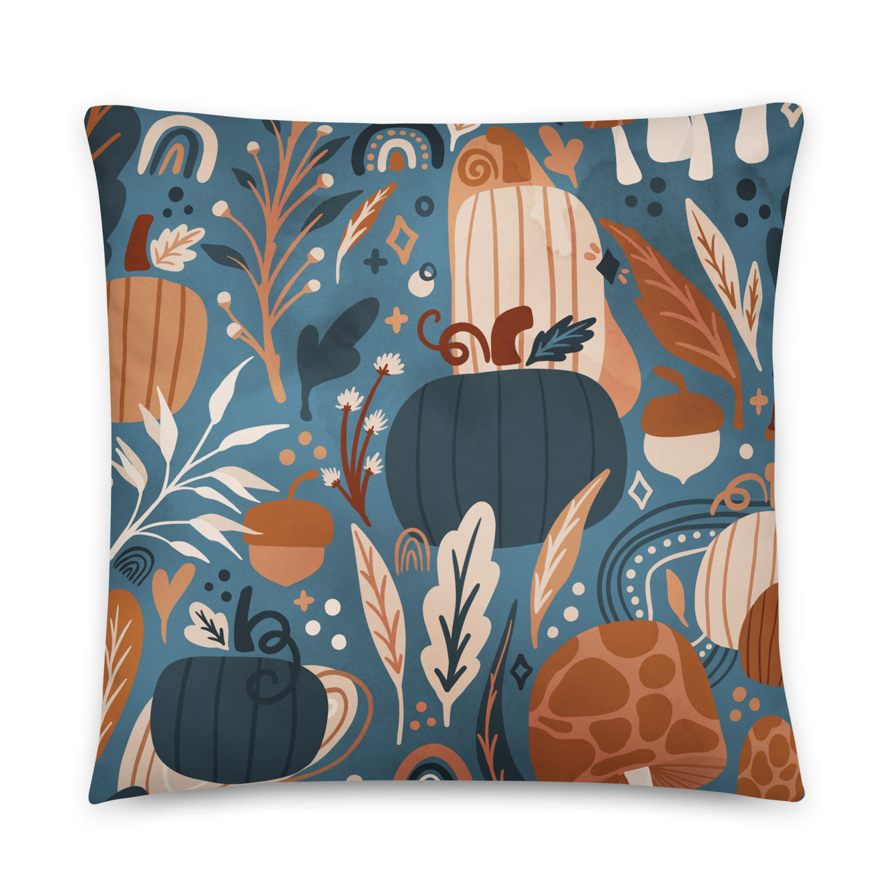 Navy Fall Pillow, Autumn Pillow