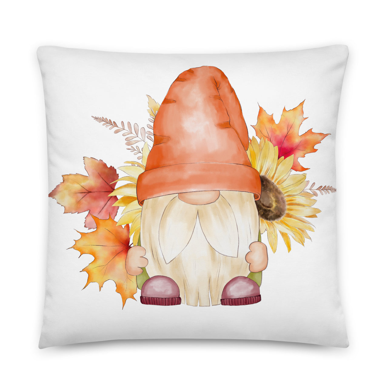 Fall Sunflowers Gnome Pillow