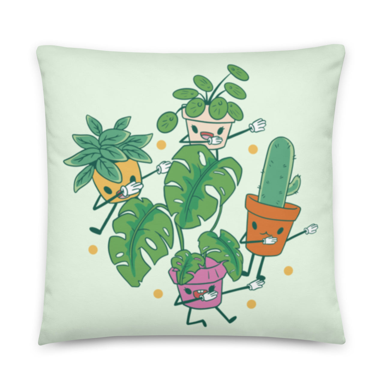 Dabbing Plants Pillow