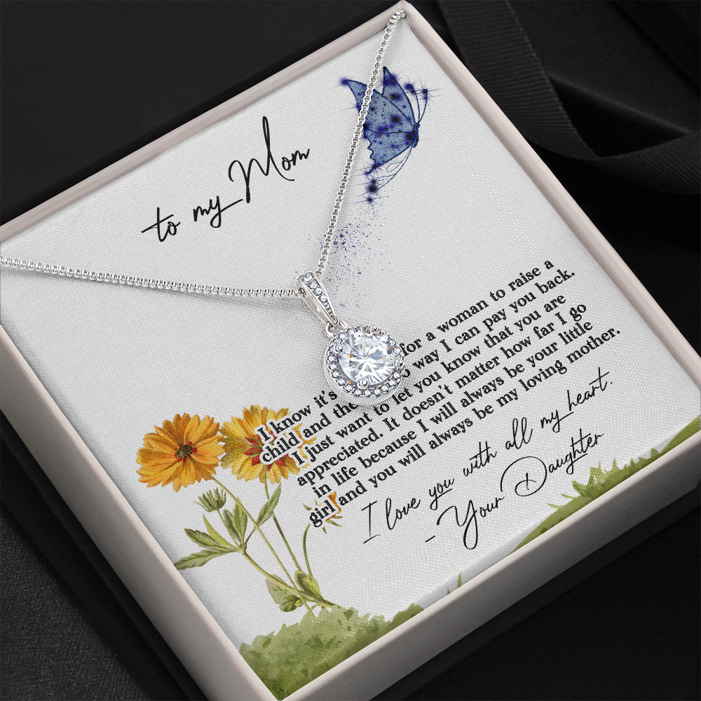 Necklace to Mom From Daughter, Pay You Back, Eternal Hope Necklace Gift for Mother
