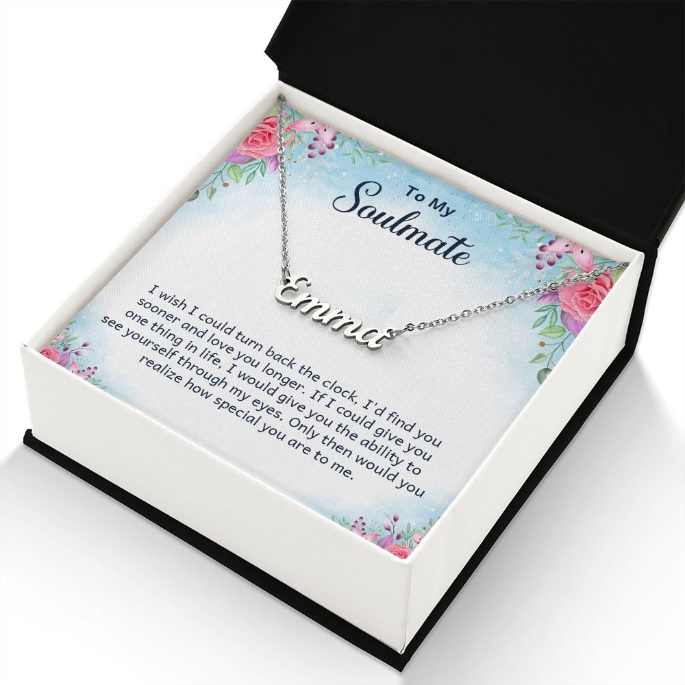 Custom Name Necklace - To My Soulmate