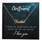 Custom Name Necklace for Girlfriend - You are Perfect