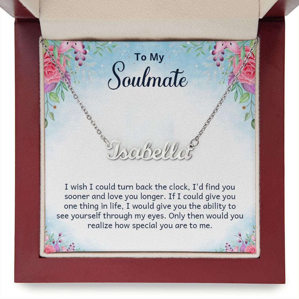 Custom Name Necklace - To My Soulmate