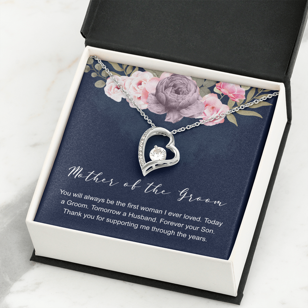 Mother of the Groom Necklace,  To Mom On My Wedding Day, Mother Of The Groom Gift From Son, Mother Of The Groom Necklace From Son On Wedding Day