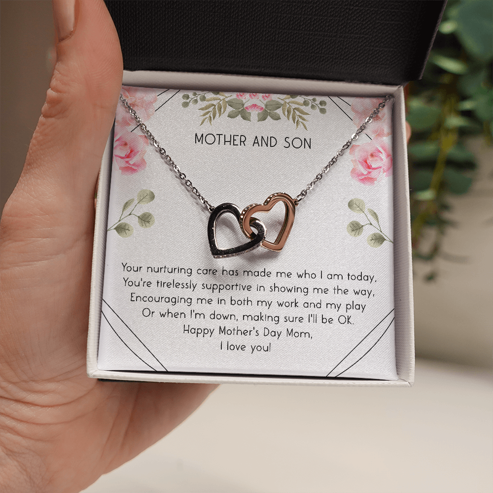 Mother's Day Necklace, Mother Day Gift From Son, Necklace Gift For Mom, Mother and Son Gift