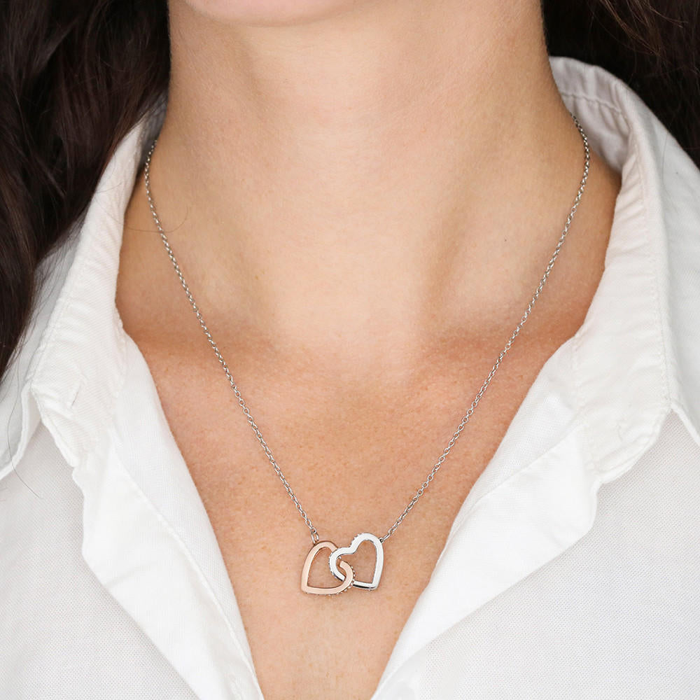 To the Best Mother-in-Law Interlocking Hearts Necklace