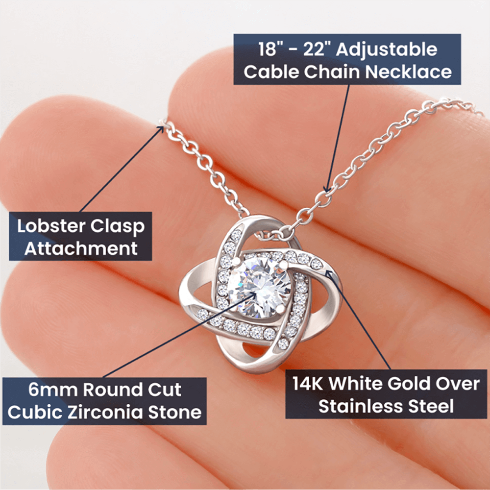 love knot necklace wife