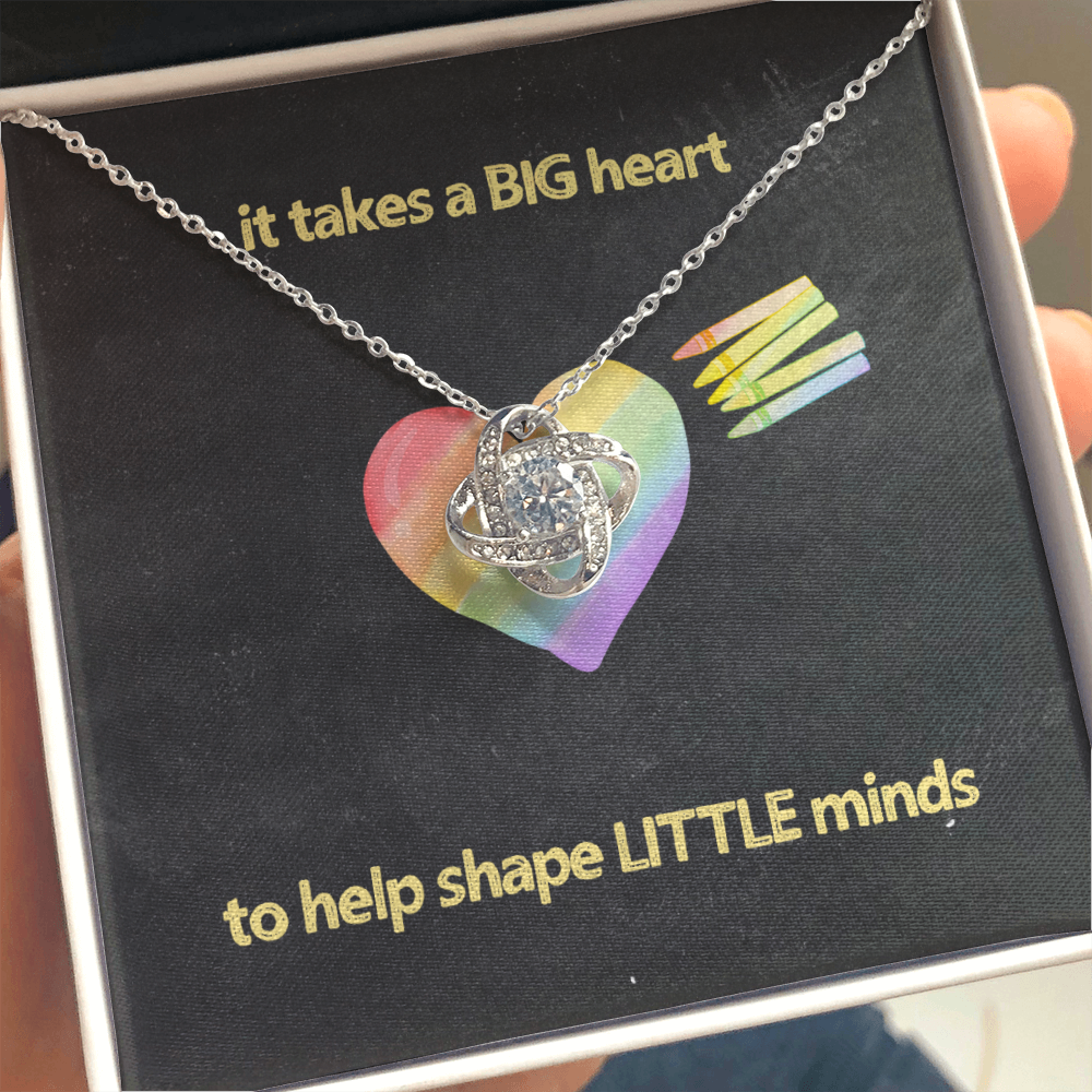 Teacher Necklace, Shape Little Minds, Gift For Teacher